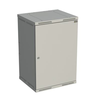 Rozvádzač nástenný SENSA 18U 500 mm, dvere plech, RAL 7035, SENSA-18U-65-21-G