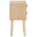 vidaXL Nočný stolík z borovicového dreva s 2 zásuvkami 30x25x49,5 cm