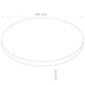 vidaXL Okrúhla stolová doska z drevovlákna 300x18 mm