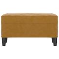 vidaXL Lavička hnedá 70x35x41 cm zamat