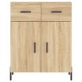 vidaXL Vysoká skrinka dub sonoma 69,5x34x180 cm spracované drevo