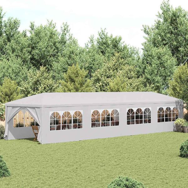 vidaXL Záhradný stan 3x12 m, biely