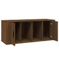 vidaXL TV skrinka hnedý dub 100x35x40 cm spracované drevo