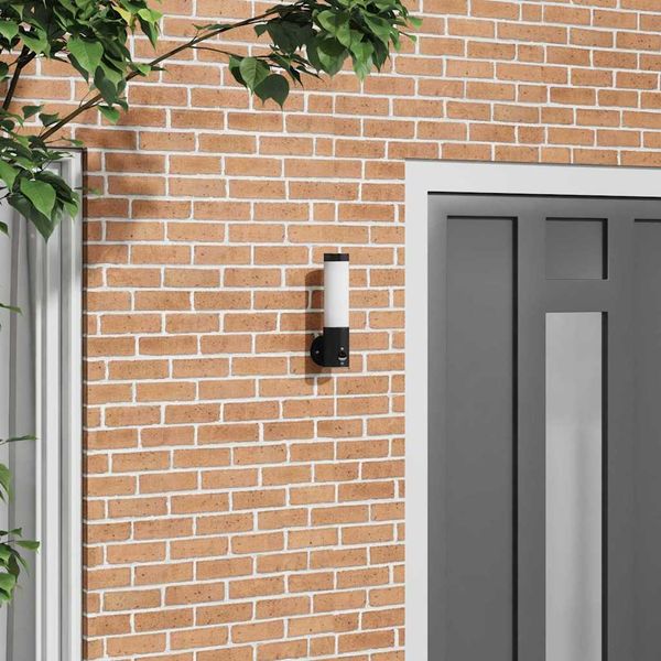 vidaXL Exteriérové nástenné svietidlo Čierna 12 x 8,5 x 29 cm