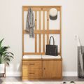 vidaXL Halový strom SANDNES 87x40x159,5 cm masívna borovica