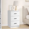 vidaXL Nočný stolík Biela 38 x 38 x 66 cm Kompozitné drevo