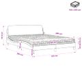 vidaXL Posteľ s matracom Dover tmavosivá 160x200 cm látka