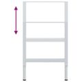 vidaXL Rámy na pracovné stoly 2 ks kovové 55x(69x95,5) cm sivé