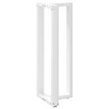 vidaXL Nohy barového stola v tvare T, 2 ks, biele, 40x35x(110-111) cm, oceľové