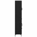 vidaXL Highboard 2 ks Čierny dub 69,5 x 34 x 180 cm Kompozitné drevo