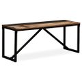 vidaXL Lavička, recyklovaný masív 110x35x45 cm