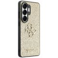Obal Guess Fixed Glitter Big 4G Metal Logo pre Samsung Galaxy S26 Ultra zlatý