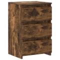 vidaXL Nočné stolíky 2 ks údený dub 40x35x62,5 cm spracované drevo