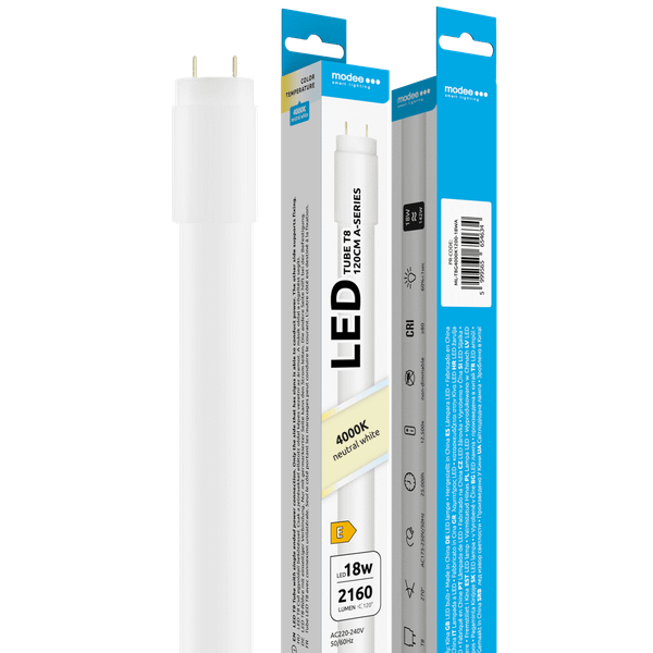 Modee Lighting LED žiarivka T8 18W 2160lm neutrálna biela (ML-T8G4000K1200-18WA)