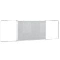 vidaXL Magnetická biela tabuľa skladacia 160x50x1,7 cm hliník