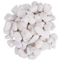 vidaXL Leštené kamienky 25 kg biele 2-5 cm