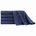 vidaXL Saunové uteráky 5 ks námornícke modré 80x200 cm bavlnené 450 g/m2