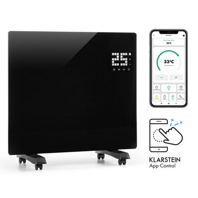 Klarstein Bornholm Single Smart konvektor 1000 W, ovládanie cez aplikáciu, čierny (1003523)