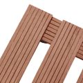 vidaXL Podstavce pod kvetináč 4 ks hnedé 30x30x7,5 cm WPC