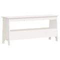 vidaXL Lavica do predsiene biela 100x28x45 cm masívne borovicové drevo