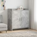 vidaXL Servírovacia skriňa Betónovo sivá 72 x 36 x 80 cm