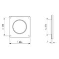 Rámik montážny VENTS 35 stěnový pre pr. 150mm PVC