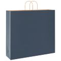 vidaXL Papierové tašky 250 ks s rúčkami, modré, 54x15x49 cm