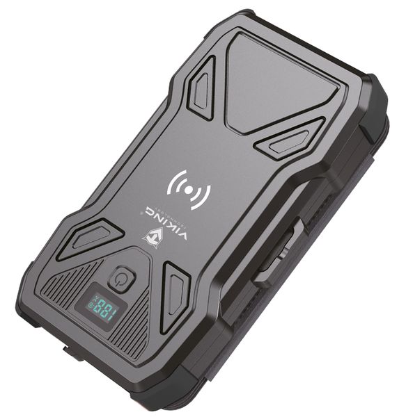 Solárna powerbanka VIKING TYR I/Output: 1xUSB-C, 2xUSB-A/Wireless charge 15W max/10000mAh/ LED svetlo
