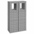 vidaXL Gabiónové koše/stĺpy 2 ks 50x50x180 cm železo