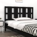 vidaXL Čelo postele čierne 140,5x4x100 cm masívna borovica