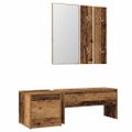 VidaXL Sada nábytku do predsiene Old Wood Engineered Wood