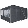 vidaXL Párty stan Antracit 400 x 400 x 266 cm Polyetylén