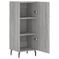 vidaXL Komoda sivý dub sonoma 34,5x34x90 cm spracované drevo