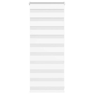vidaXL Zebra roleta biela 55x100 cm šírka látky 50,9 cm polyester