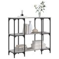 vidaXL Konzolový stolík sivý sonoma 102x35x90 cm kompozitné drevo