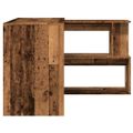 vidaXL Rohový písací stôl Old Wood 200,5x50x76 cm Engineered Wood