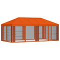 vidaXL Kryt altánku s bočnými stenami Oranžová 600,5 x 300,5 cm
