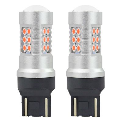 LED CANBUS 3030 24SMD T20 7443 WR21/5W Červené 12V/24V