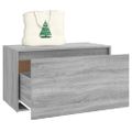 vidaXL Lavica do chodby 80x40x45 cm sivý dub sonoma spracované drevo