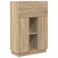 vidaXL Stôl Sonoma dub 71.5 x 31.5 x 106.5 cm Kompozitné drevo