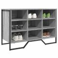vidaXL Botník sivý dub sonoma 90x38x61,5 cm kompozitné drevo