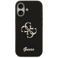 Obal Guess Silicone Big 4G Script pre iPhone 17 čierny