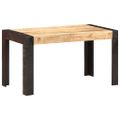 vidaXL Jedálenský stôl 140x70x76, surový mangový masív