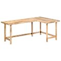 vidaXL Písací stôl 180x120x76 cm, mangový masív