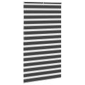vidaXL Zebra roleta čierna 130x200 cm šírka látky 125,9cm polyester