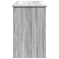 vidaXL Stôl sivý dub sonoma 102x50x75 cm kompozitné drevo