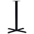 vidaXL Noha pre bistro stôl čierna 76x76x107 cm liatina