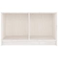 vidaXL TV skrinka biela 70x33x42 cm masívne borovicové drevo