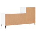 vidaXL Botník lesklý biely 102x36x60 cm spracované drevo