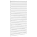 vidaXL Zebra roleta biela 120x230 cm šírka látky 115,9cm polyester